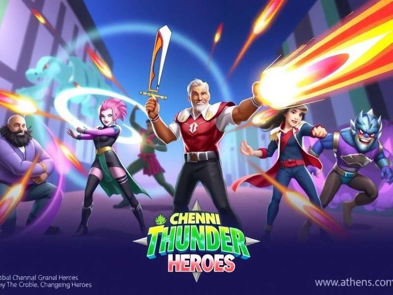 Chennai Thunder Heroes Action Gameplay Chennai Thunder Heroes game banner showing heroes in action